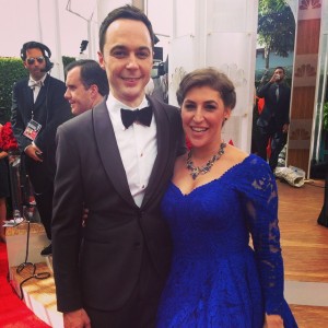 Sheldon Cooper et Amy aux Emmy Awards